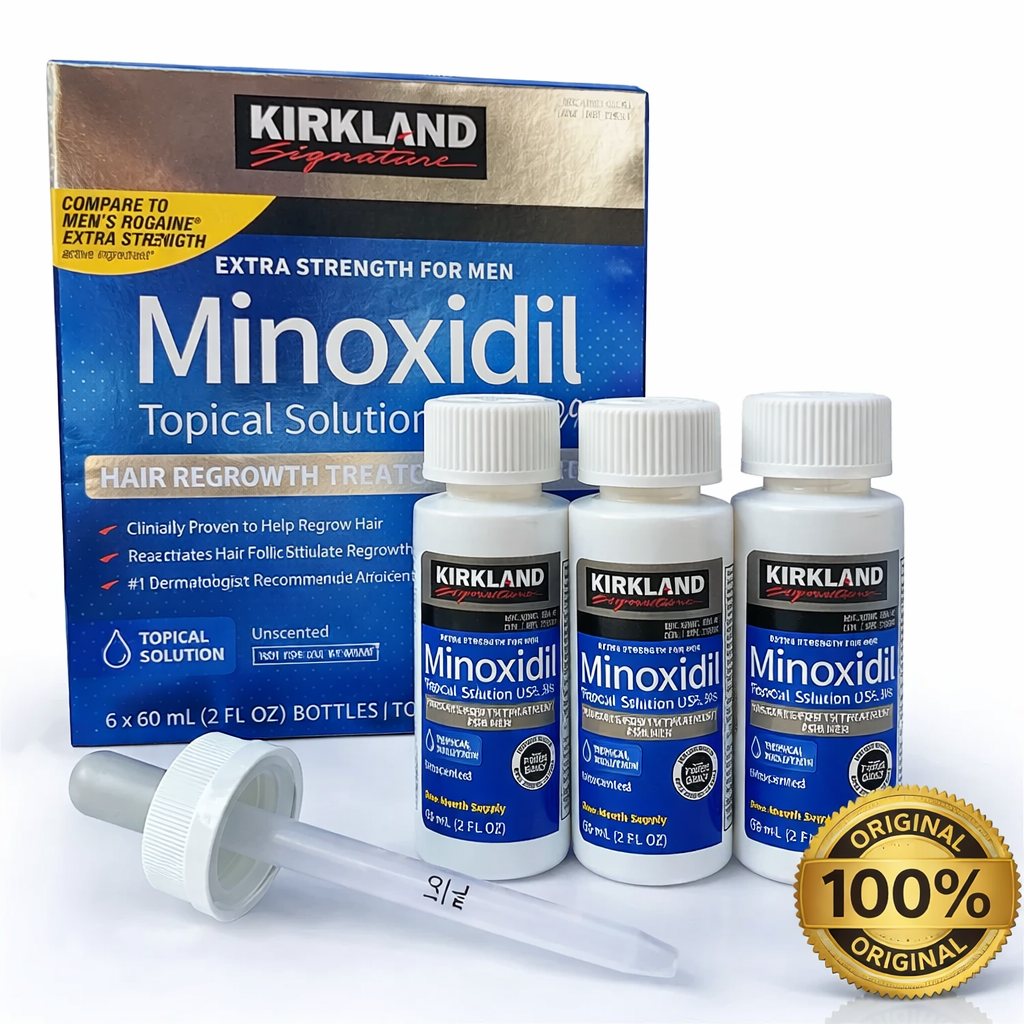Minoxidil Kirkland 5% Original – Tratamiento 3 Meses